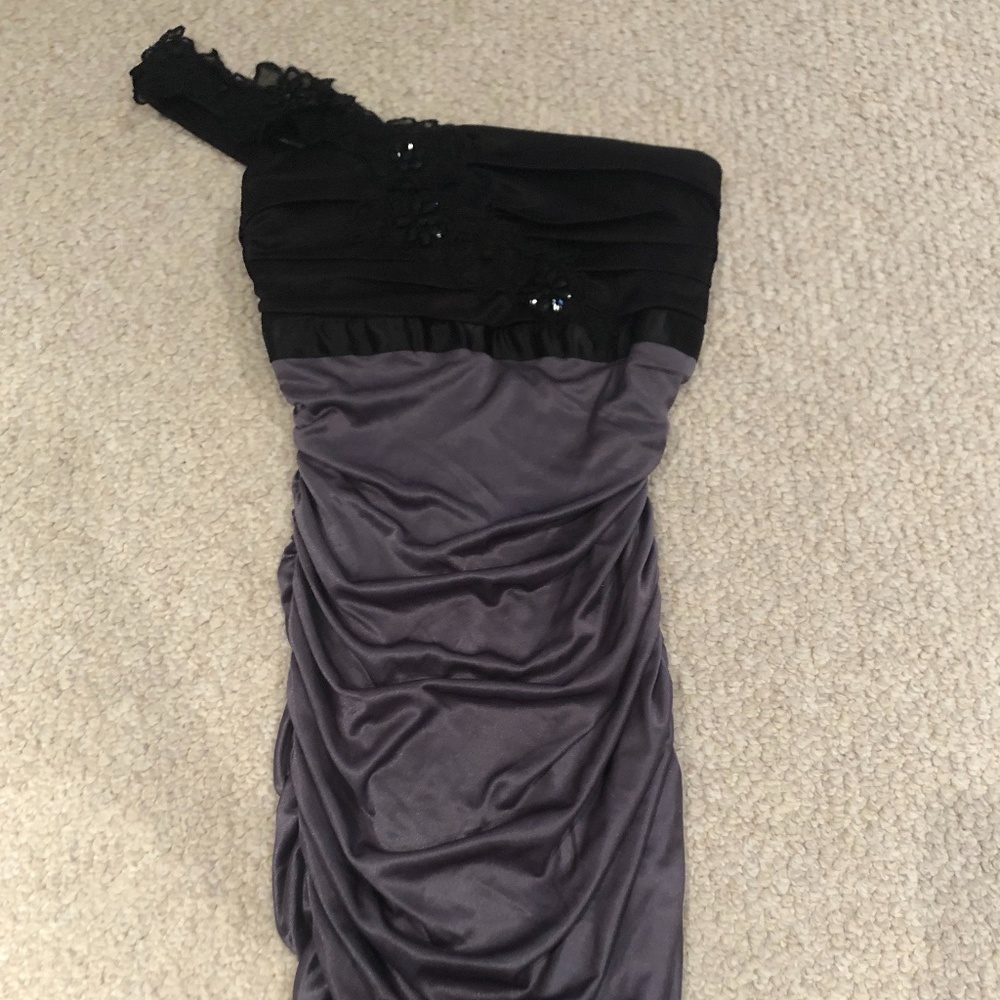 Black and Silver Bodycon Dress